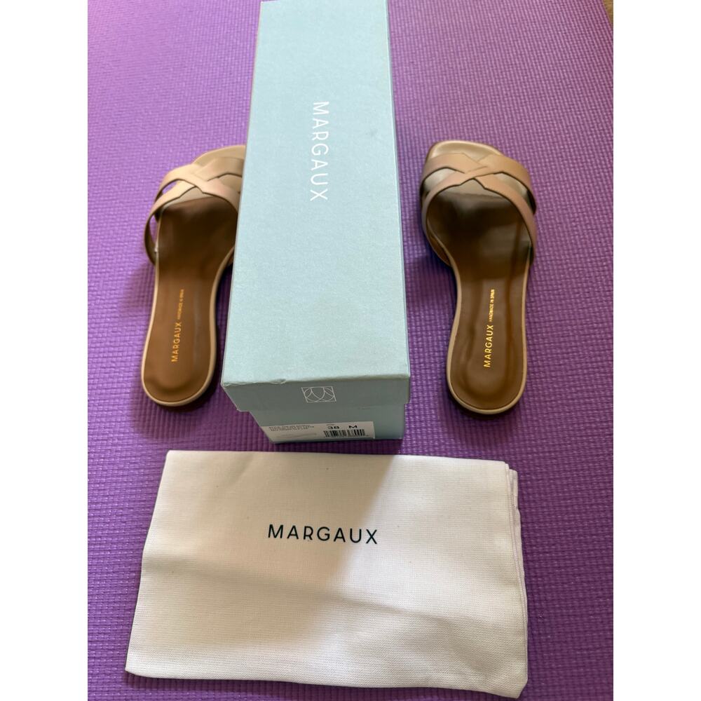 NWT Margaux Luxe Leather The MX Sandal in Latte Calf size size 7 Flats Womens - Picture 3 of 10